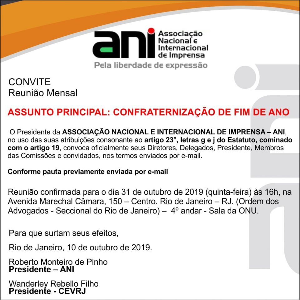 Confraternização de Fim de Ano