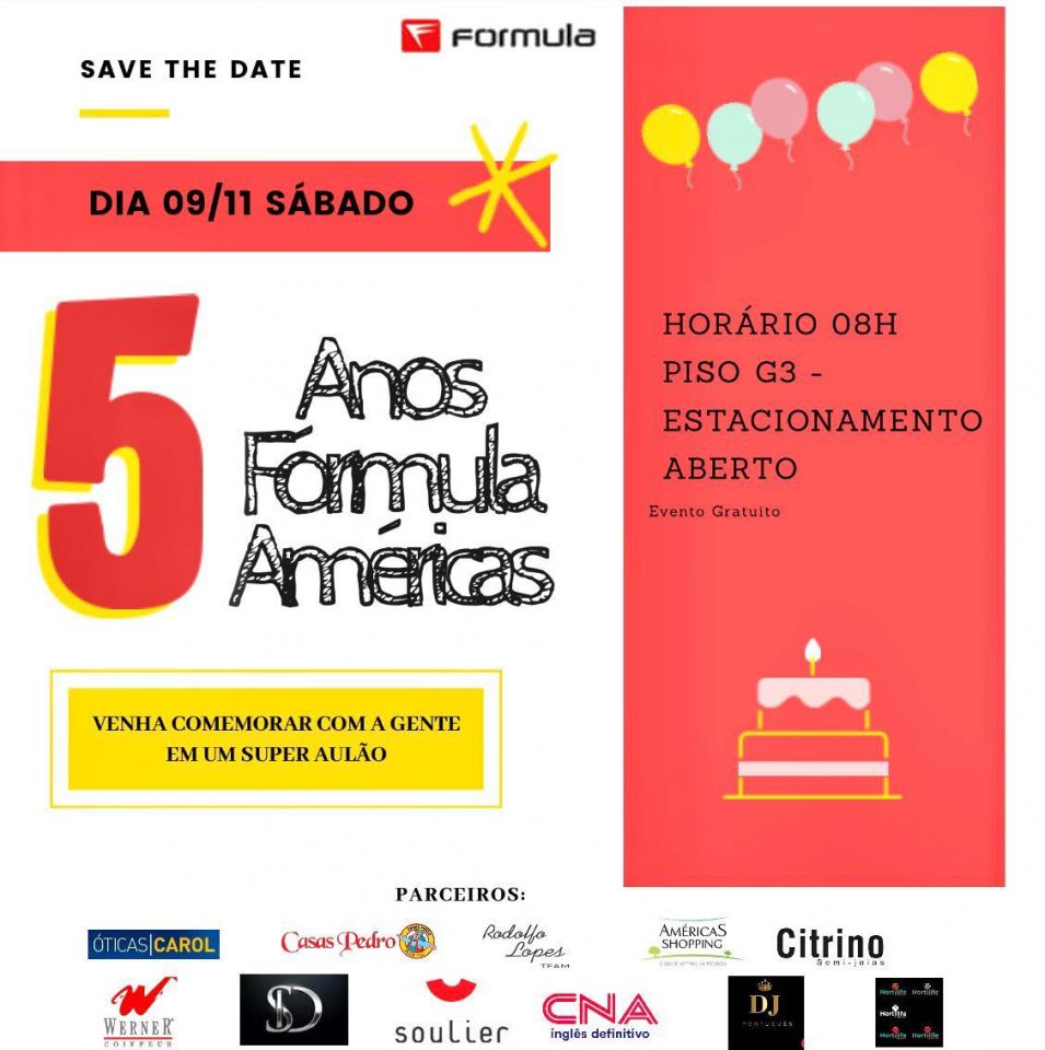 5 Anos Fórmula Américas