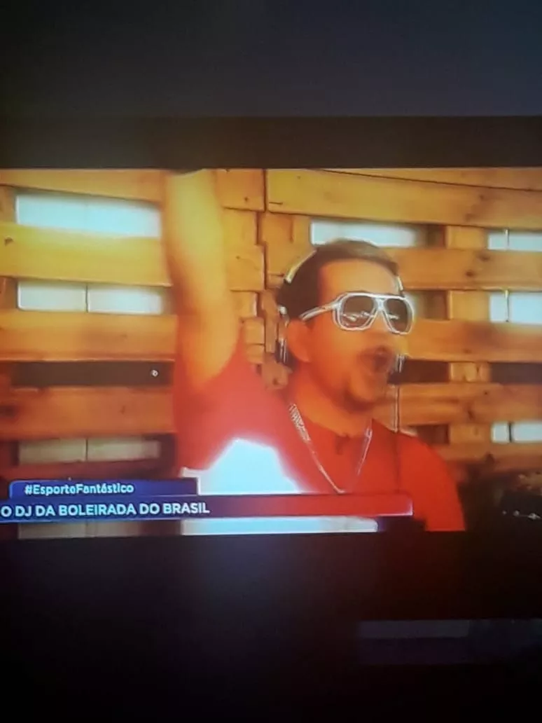 Participando do Programa de TV Esporte Fantástico