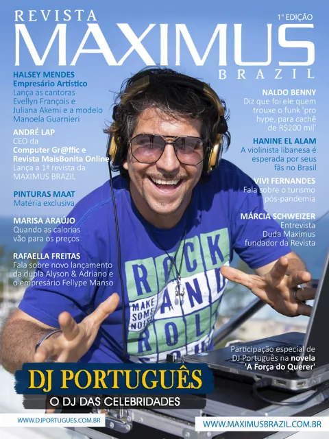 DJ PORTUGUÊS É 1ª CAPA DA REVISTA MAXIMUS